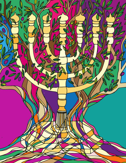 COLOURS OF THE MENORAH by Michelle Levy