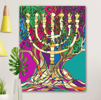 COLOURS OF THE MENORAH by Michelle Levy