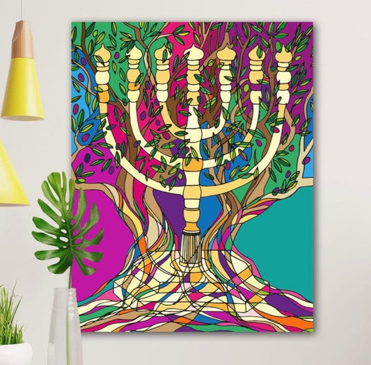 COLOURS OF THE MENORAH by Michelle Levy