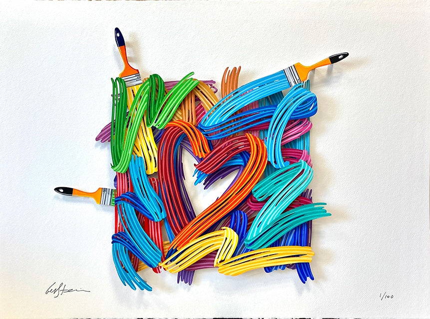 Graffiti Heart by D. Gerstein
