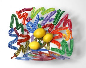 Brush strokes bowl by D. Gerstein