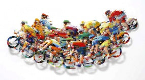 Big peloton wave a by D. Gerstein