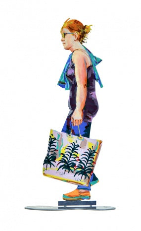 Walker With Shopping Bag - 18 by D. Gerstein