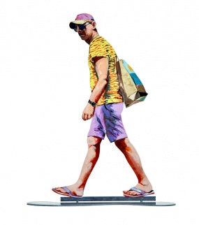 Walker With Baseball Cap - 31 by D. Gerstein