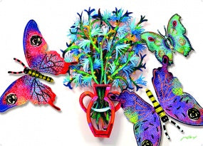 Flowers & Butterflies by D. Gerstein