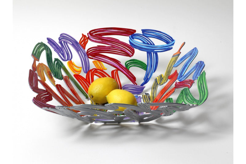 Brush strokes bowl by D. Gerstein
