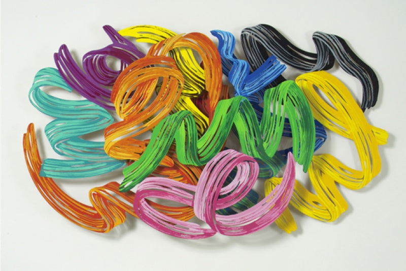 Oval brush strokes by D. Gerstein