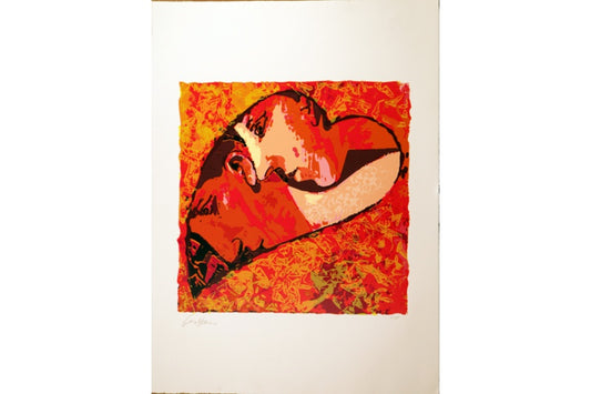 Red heart by D. Gerstein