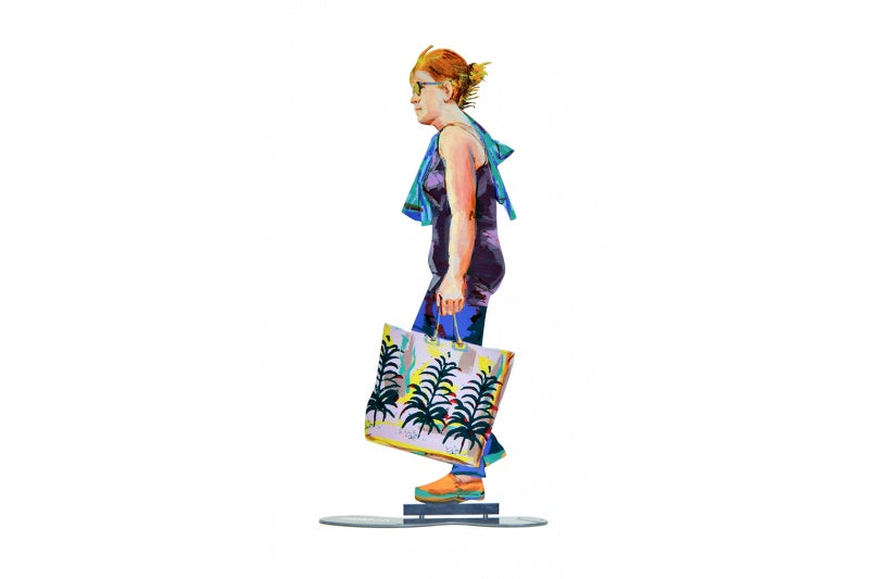 Walker With Shopping Bag - 18 by D. Gerstein