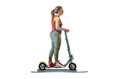 Traveler On Scooter - 39 by D. Gerstein