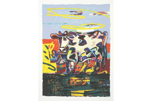 Pondering cow by D. Gerstein
