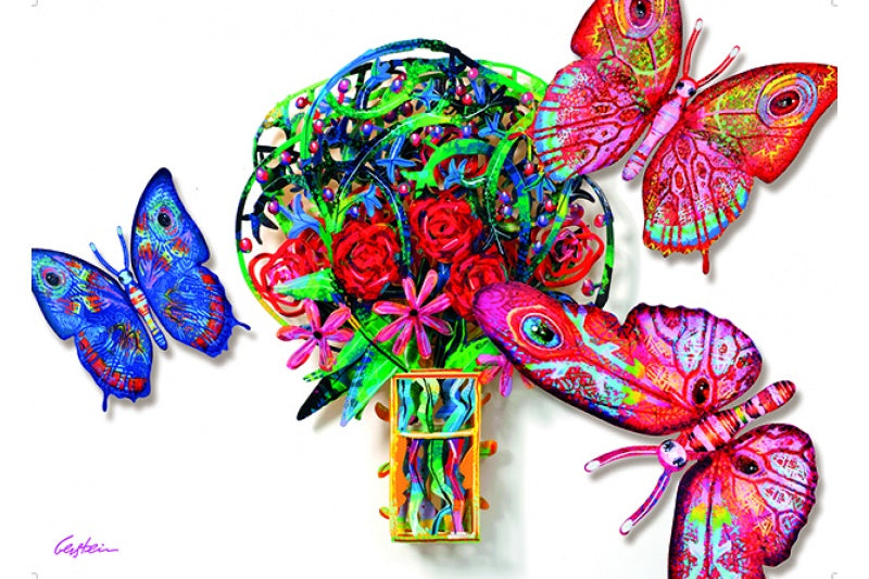 Flowers & Butterflies by D. Gerstein