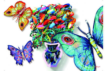 Flowers & Butterflies by D. Gerstein