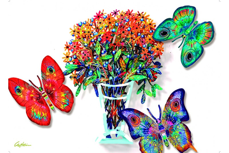 Flowers & Butterflies by D. Gerstein