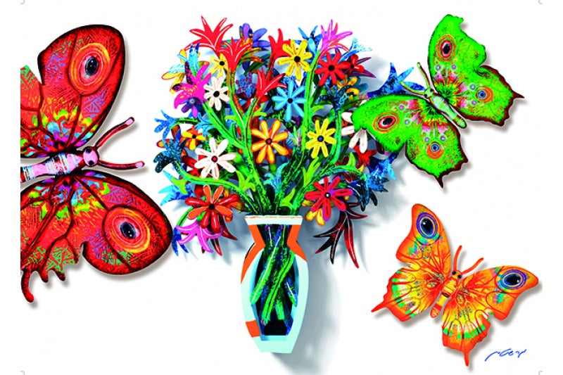 Flowers & Butterflies by D. Gerstein
