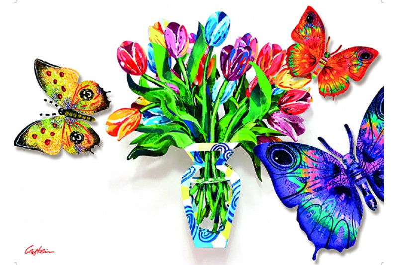 Flowers & Butterflies by D. Gerstein