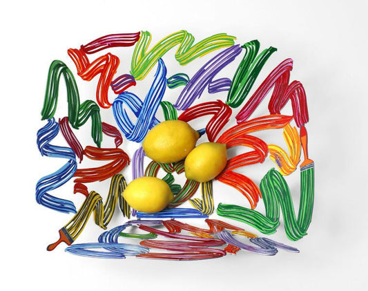 Brush Strokes Fruit Bowl