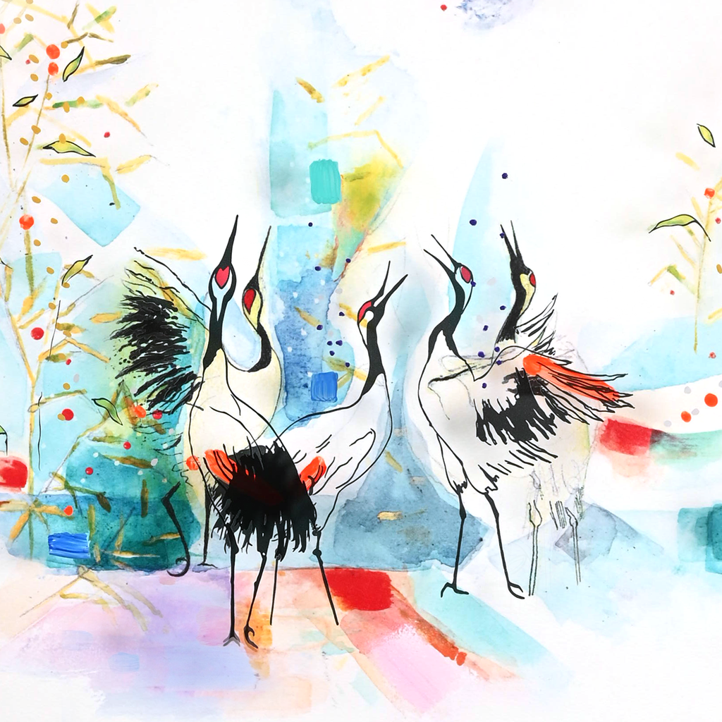 Dancing Cranes